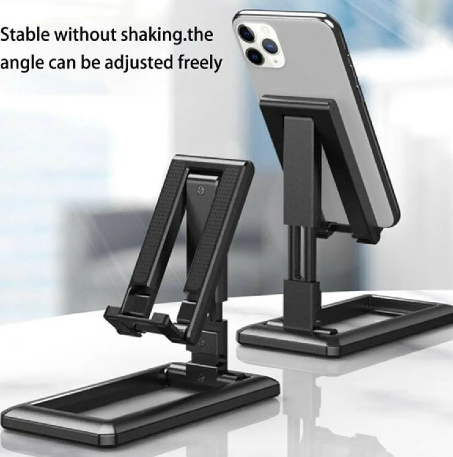 

Foldable Tablet Mobile Phone Desktop Phone Stand for iPad iPhone Samsung Desk Holder Adjustable Desk Bracket Smartphone Stand
