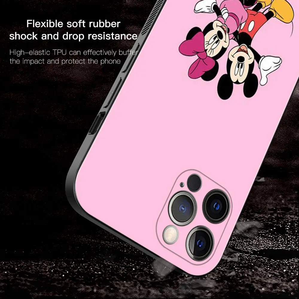 Чехол для Apple iPhone 13 12 11 Pro Max Mini XS XR X 7 8 6 6S Plus 5 ярких цветов 2020 чехол телефона с Минни