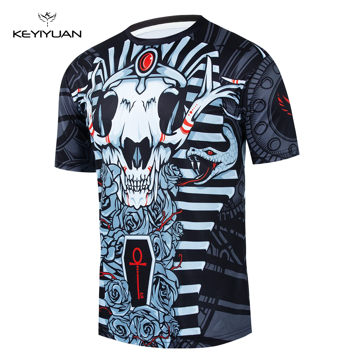 

KEYIYUAN Summer 2023 Mountain Downhill Clothes Motocross Shirt Motorcycle Off-road T-shirt Ride Bicycle Short Sleeve MTB Jersey