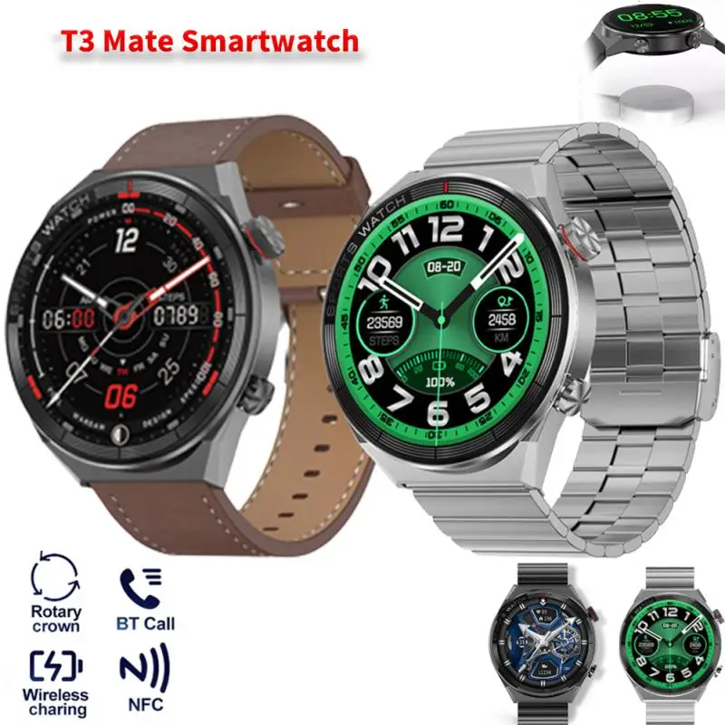 

New DT3 Max Ultra Smartwatch Men Bluetooth Talk 1.5-inch Borderless HD Screen NFC Smartwatch Fitness Band Wireless Charging