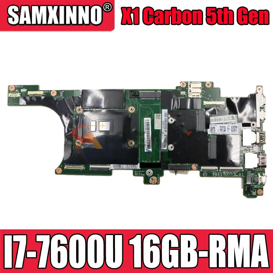 

Lenovo Thinkpad X1 карбоновая материнская плата для ноутбука 5-го поколения RMA 16 Гб FRU 01AY090 01AY091 01LV441 01AY087 100% протестирован