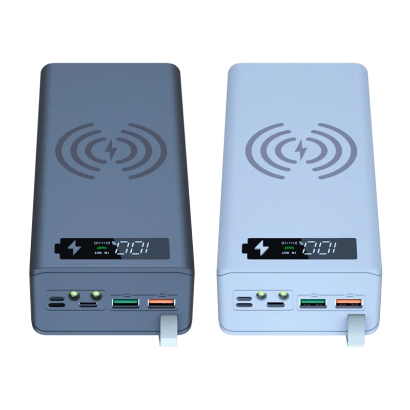 

T5EE C16PDQI DIY Mobile Power Shell Wireless Charging Case Battery Charger Box