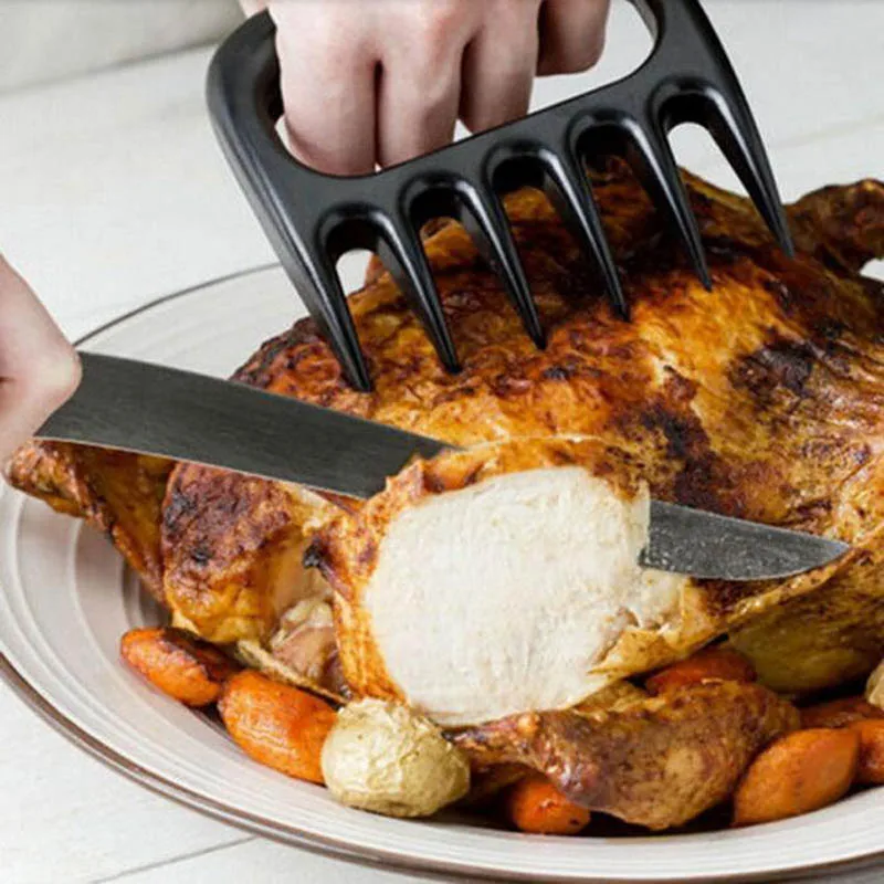 Фото Аксессуары для барбекю, измельчитель мяса, мощный вытягиватель свинины, вилка, Коготь медведя, бритвы, инструмент для готовки, вилка для бар... №2