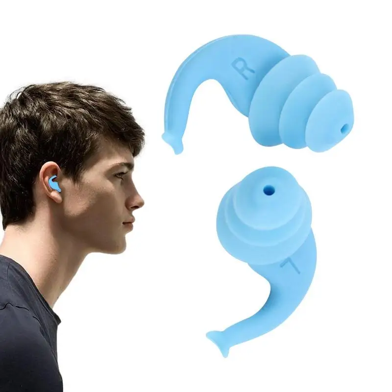 

Водонепроницаемые беруши, удобные многоразовые силиконовые беруши для плавания, Снорклинга, душа