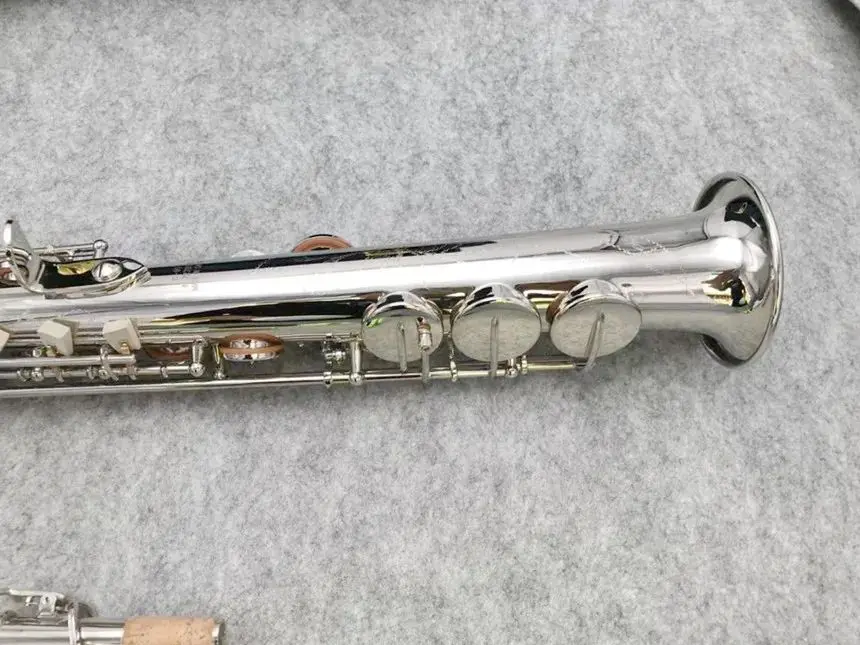 KALUOLIN прямая трубка сопрано sax B плоские латунные никелевые Музыкальные