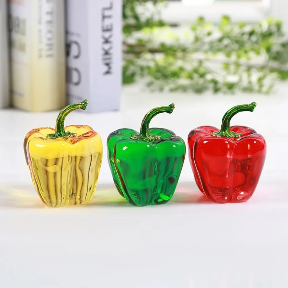 

Сувениры, реквизит для фотосъемки, украшение для стола, Декор для дома, хрустальное ремесло, имитация перца, искусственный кристалл перца, статуя