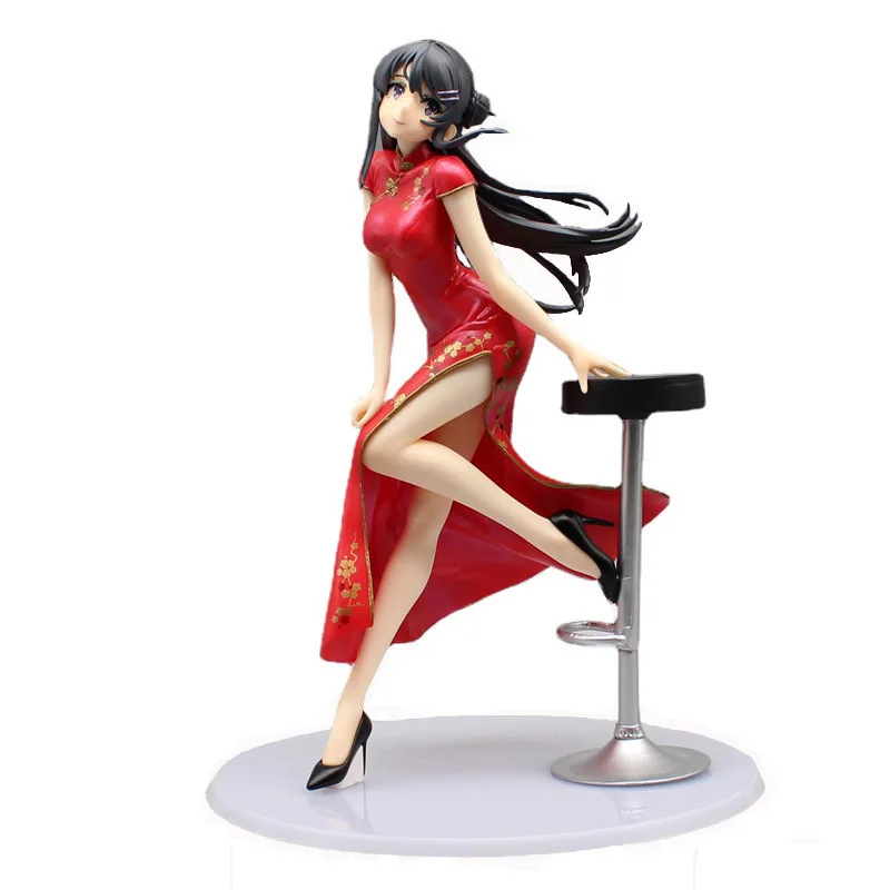 

Фигурка сакуражима, 22 см, китайское платье, раскаль, девушка, фигурка, статуэтка сакуражима, Mai, аниме, ПВХ Модель, куклы, игрушки