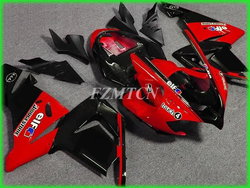 

Новый комплект обтекателей для мотоцикла ABS, подходит для Kawasaki Ninja ZX10R 2004 2005 04 05 10R, цвет красный/черный