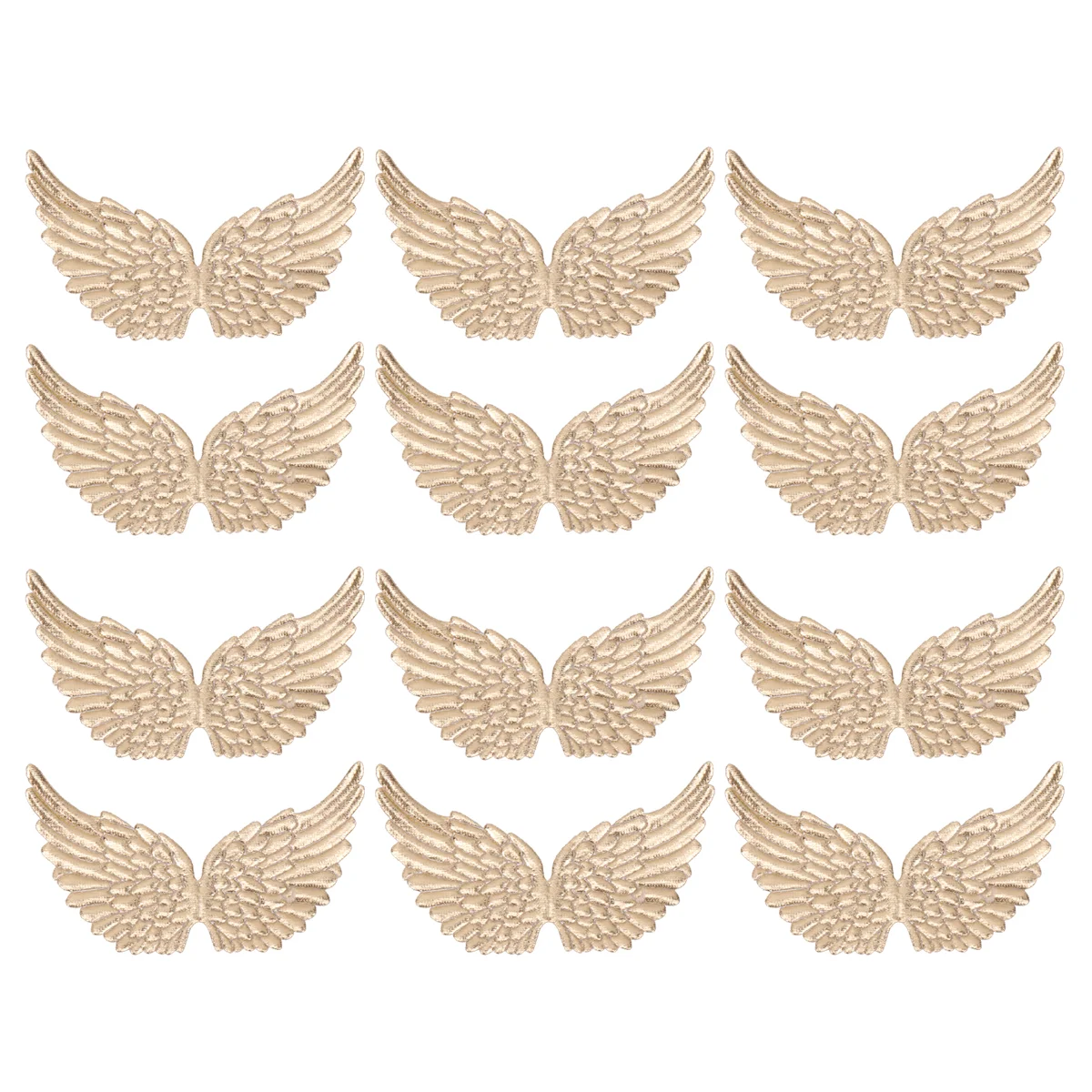 

12PCS Angel Wing Stick On Angel Wing Patch Angel Wing Embellishments Sew On Applique for Girls Applique