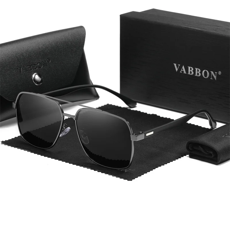 Мужские Поляризационные Солнцезащитные Очки VABBON С Защитой UV400 Стиль Авиатора