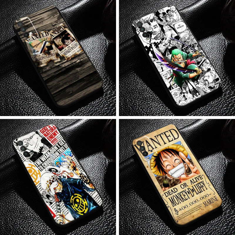 

Anime One Piece Comics Phone Case For Xiaomi Redmi 9T Coque Silicone Cover Black Carcasa Funda