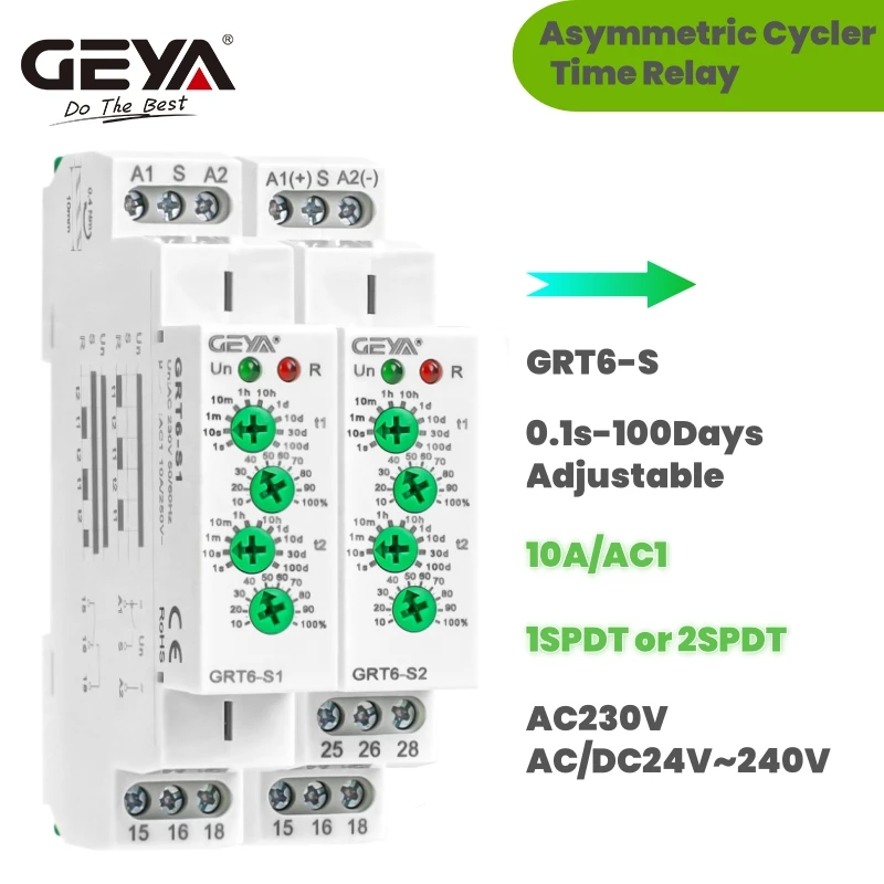 GEYA GRT6-S Асимметричное электронное реле 220V 10A