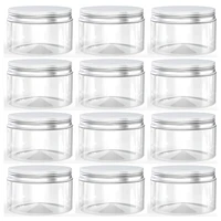 50pcsset 20g 30g 50g 100g 120g 150g plastic jar with lids screw tin clear container empty cosmetic cream powder pot makeup box