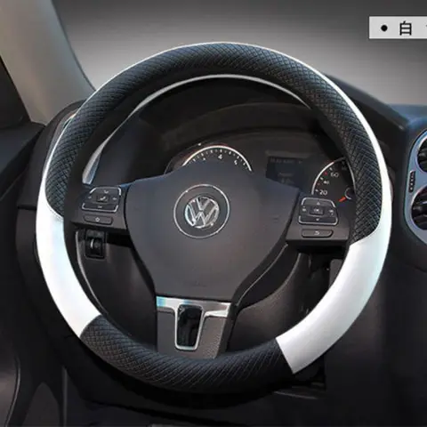 For Volkswagen Suiteng Langyi Maiteng Tiguan L Golf 7 Weiling Polo Santana Four Seasons Car Leather Steering Wheel Cover