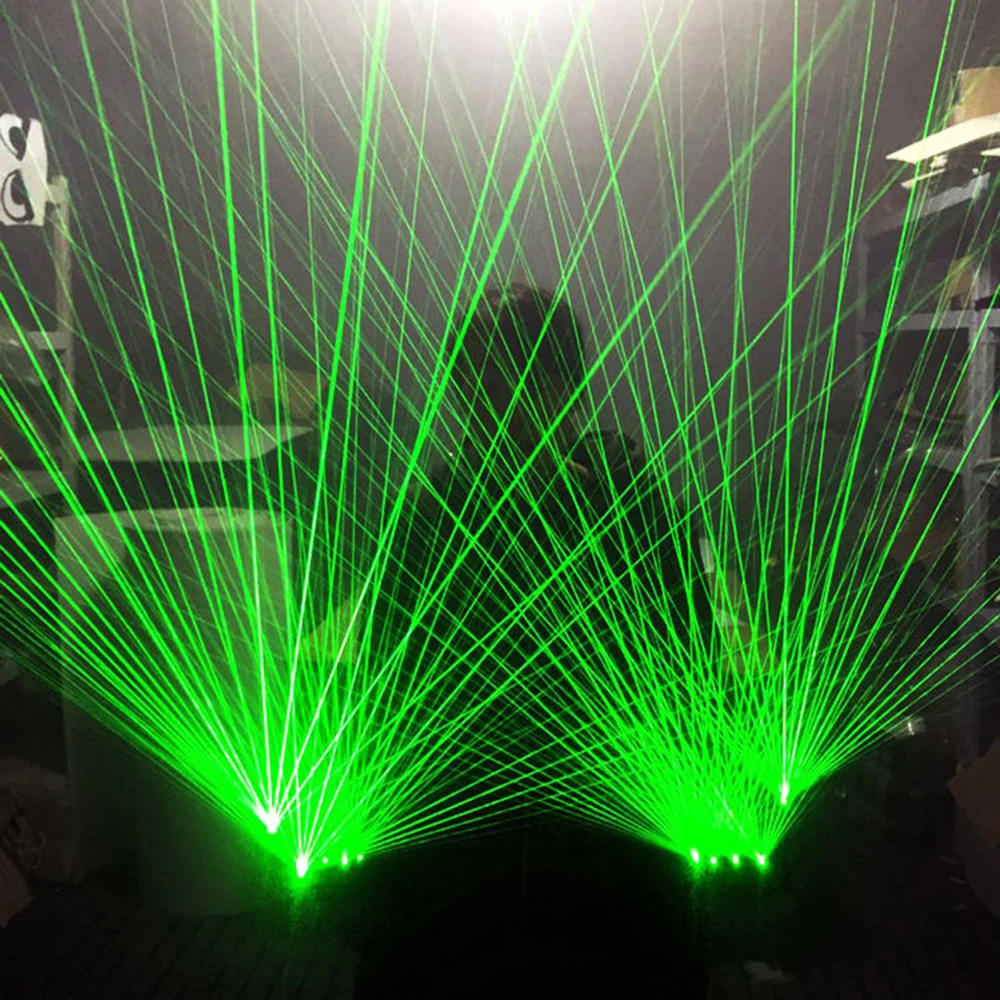 Зеленые лазерные перчатки новые поставки Лазерная лампа перезаряжаемый телефон