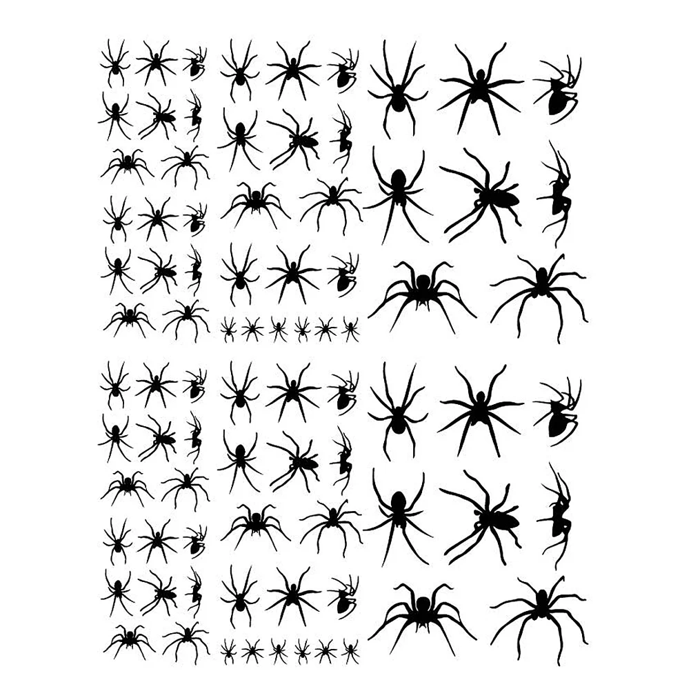 

Wall Sticker Spiders Spider Decor Scary Decal Littlewindow 3D Web Paper Plates Realistic