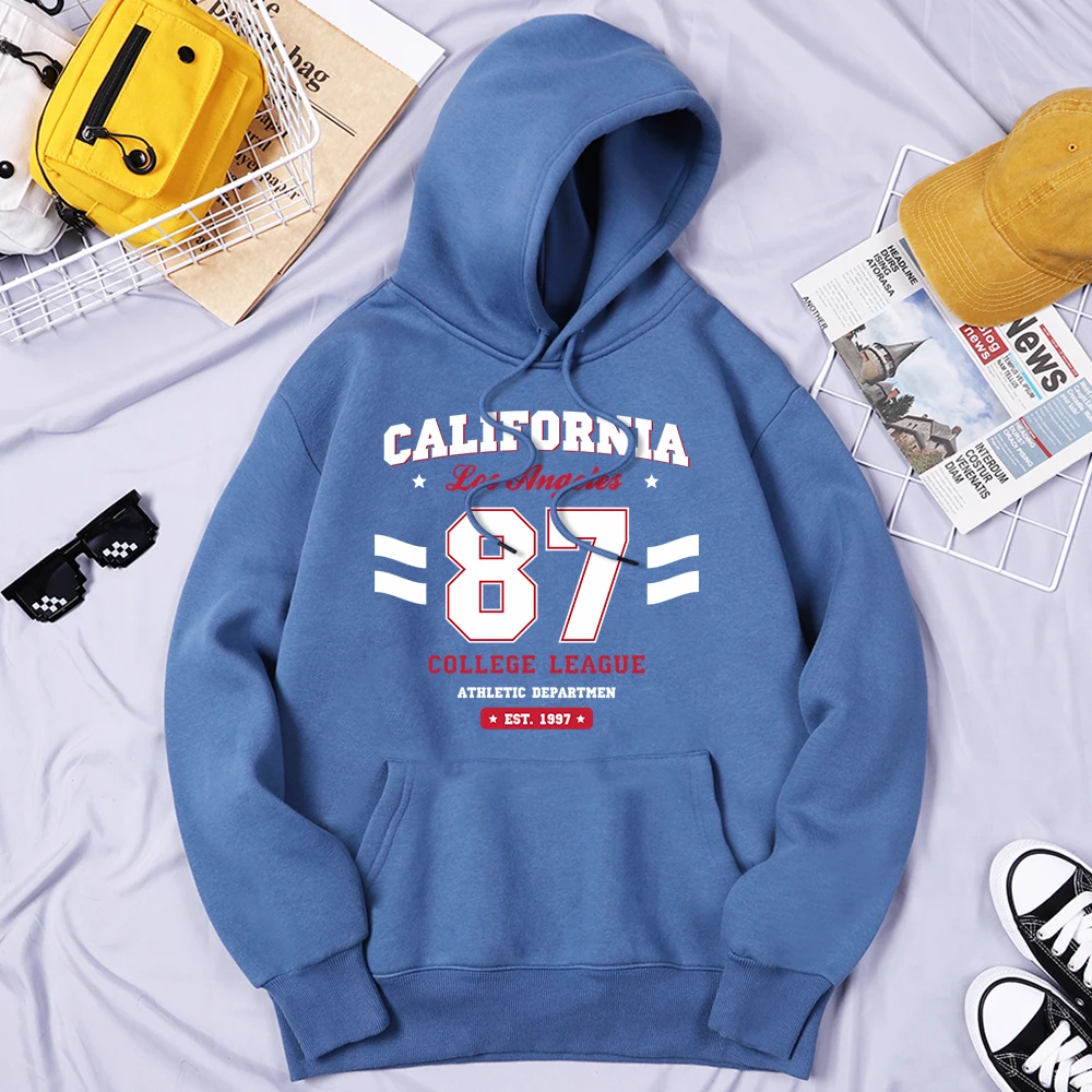 

Los Angeles, California Est.1997 Street Letter Man Hoodies Soft Casual Clothes Vintage Quality Clothing Vintage Harajuku Hooded