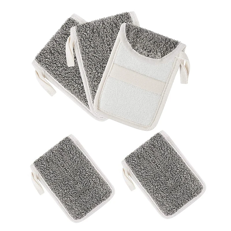 

5 Pcs Soap Saver Pouch,Flax Exfoliating Soap Bag Body Scrubber Sponge Holder Hanging Rope Bags For Bath Or Shower