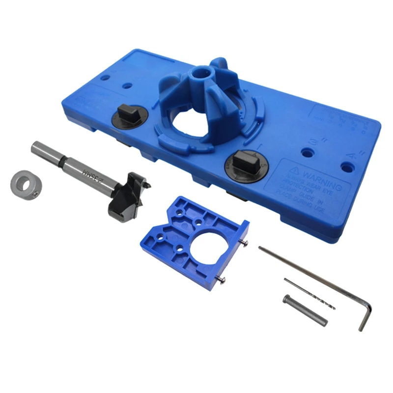 

Hot HG-35Mm Hinge Drilling Jig Concealed Guide Hinge Hole Locator Woodworking Tool For Kitchen Cabinet Doors Hinge