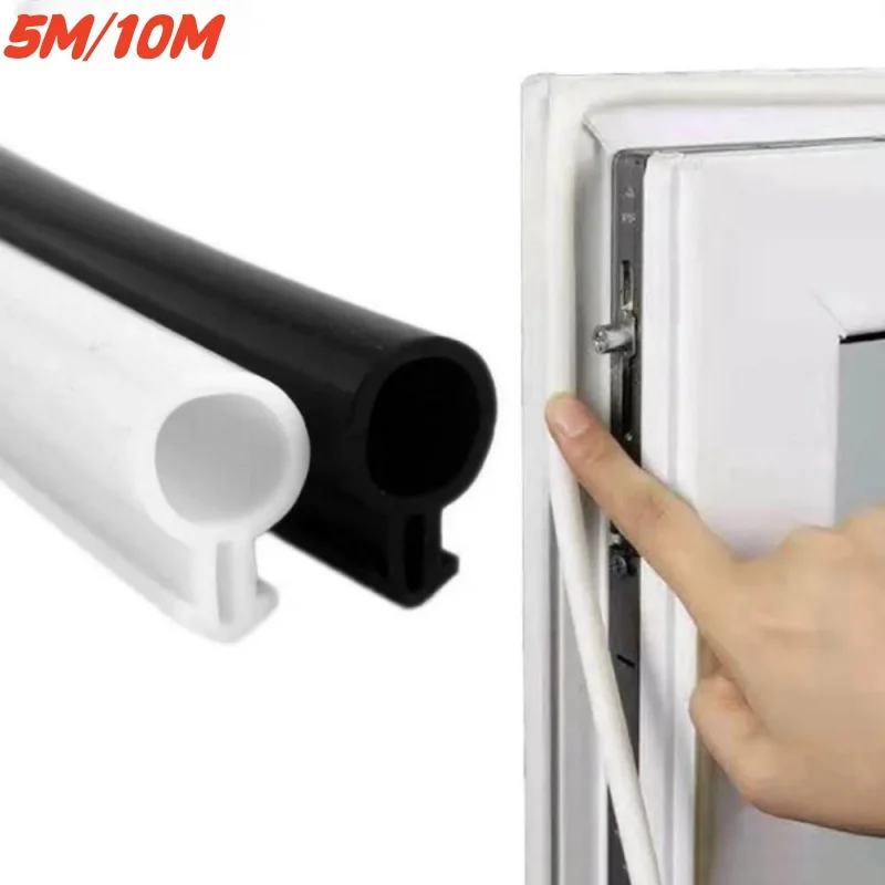10 М Пластиковая Стальная Дверная Уплотнительная Лента О-образная Резиновая Для