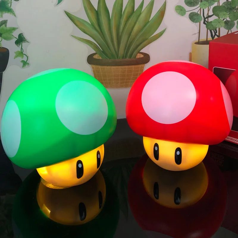 

Super Mario Bros Toys Cartoon LED Night Light with Sound Effect Bedroom Bedside Decoration Night Light Toys Kids Birthday Gifts