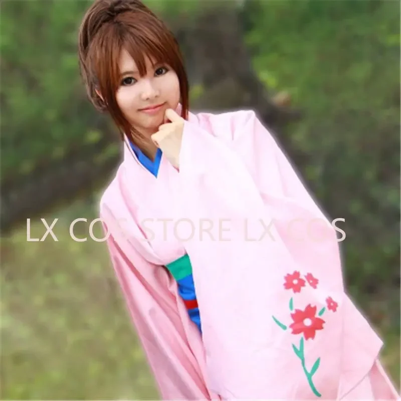 Аниме GINTAMA Shimura Tae костюмы для косплея женское японское кимоно униформа платье