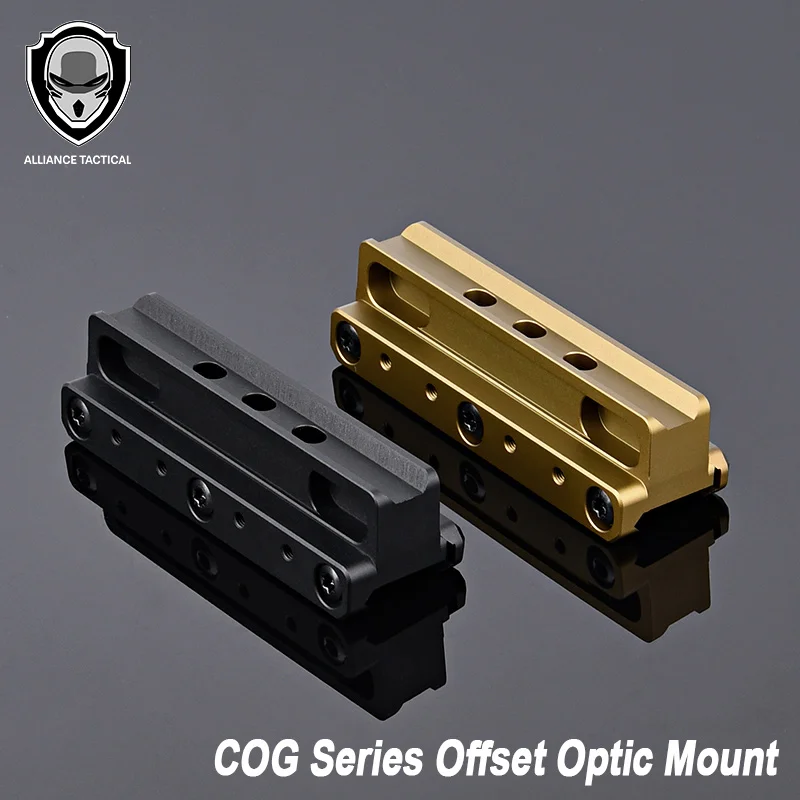 

Tactical UN COG Series Offset Optic Mount Hunting Sight Metal Base For 20mm Rail T 1 T 2 RMR Quick Airsoft Scope Adapter Mount