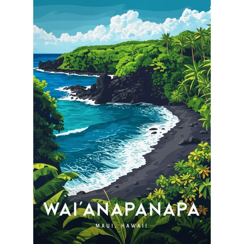 

Печать на холсте Vintage Hawaii Lahaina