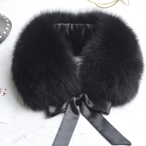 Женский шарф из лисьего меха