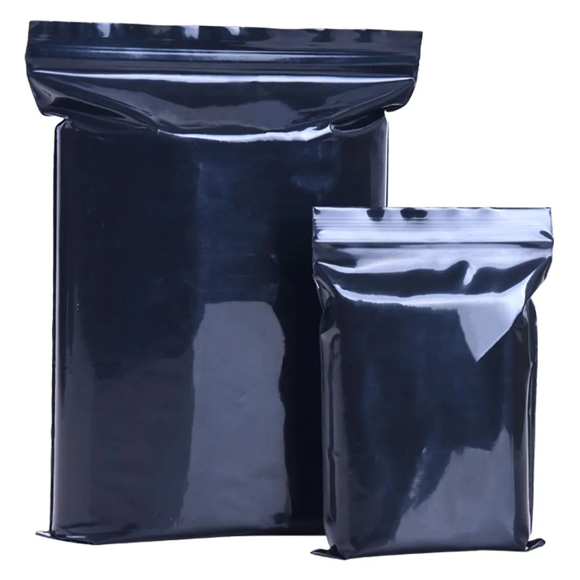 100Pcs 24x36cm Black Thicken Avoid Light Self Sealing Plastic Bags PE Zip Lock Storage Bags Ziplock Poly Bags Zipper Bags