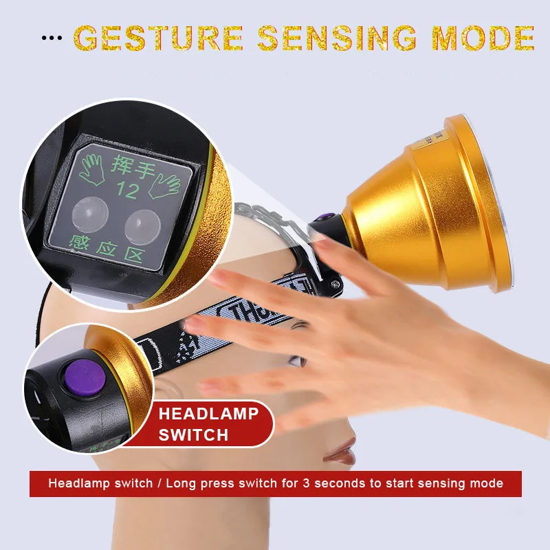 Охотничий светильник светодиодный налобный фонарь поиск лампа для приключений 12