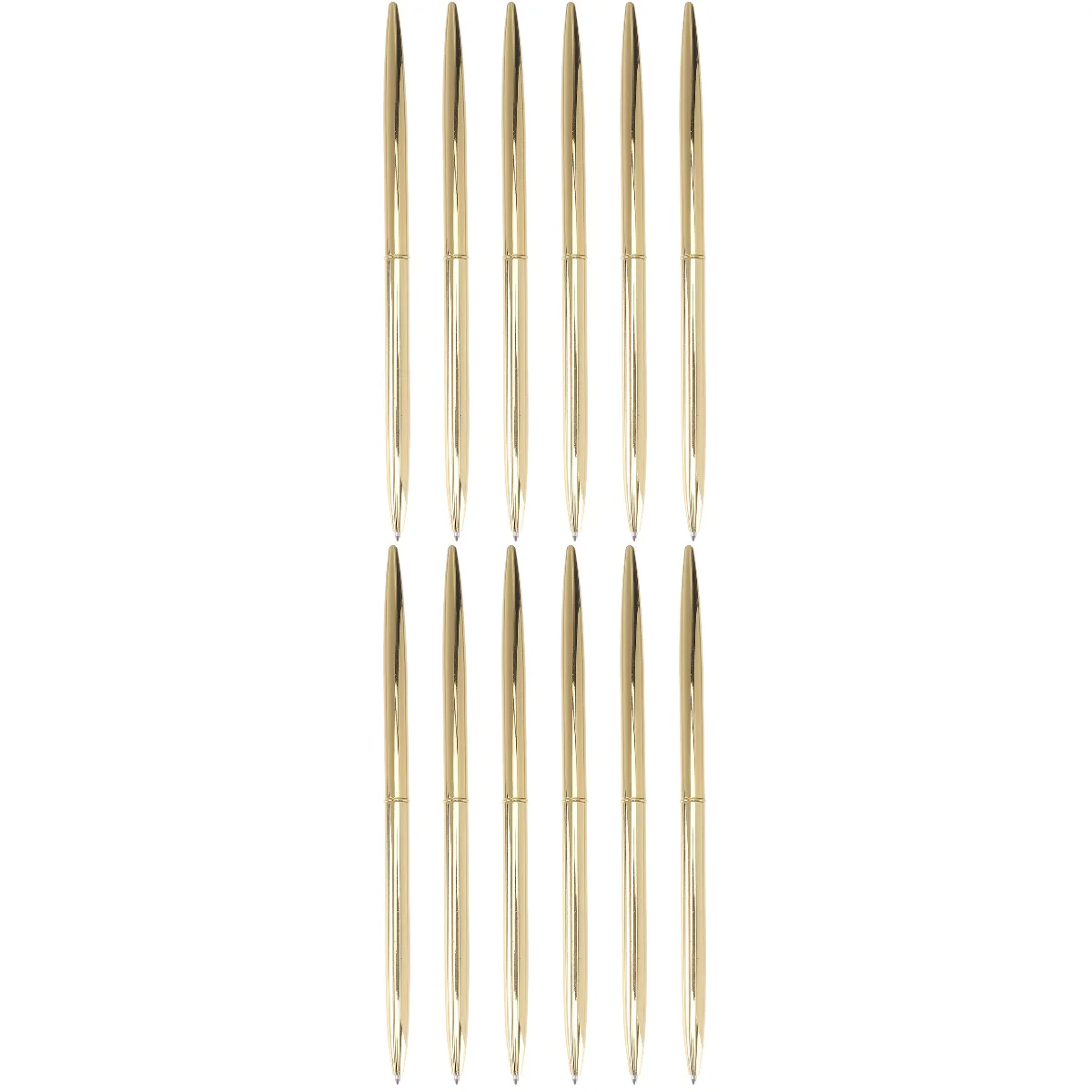 

Pens Pen Ballpoint Metal Business Office Gold School Metallic Signature Stationery Ink Supplies Slim Students Mini Teachers Gift