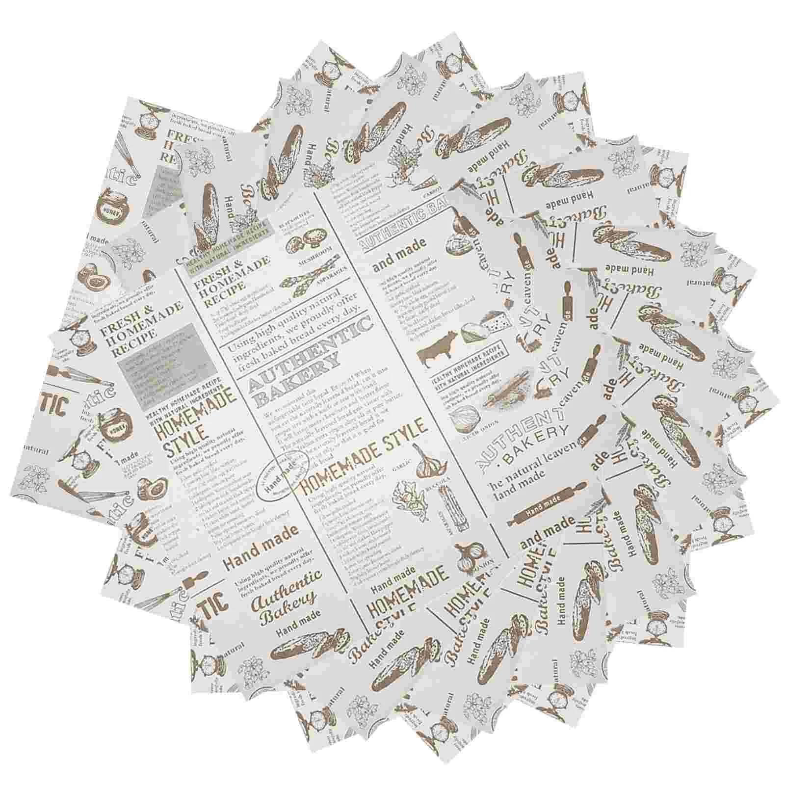 

Paperbaking Deli Wrap Sheets Wax Wrapping Tissue Grease Parchment Grade Sandwich Oil Packing Cake Fried Anti Resistant