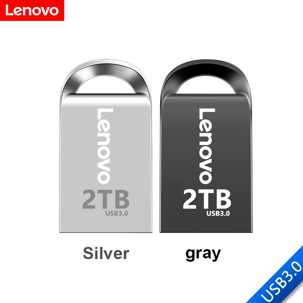 

Lenovo Mini Pen Drive 2TB 1TB 512GB Memory Portable Waterproof U Disk High-Speed USB3.0 Data Transmission Metal USB Flash Drive