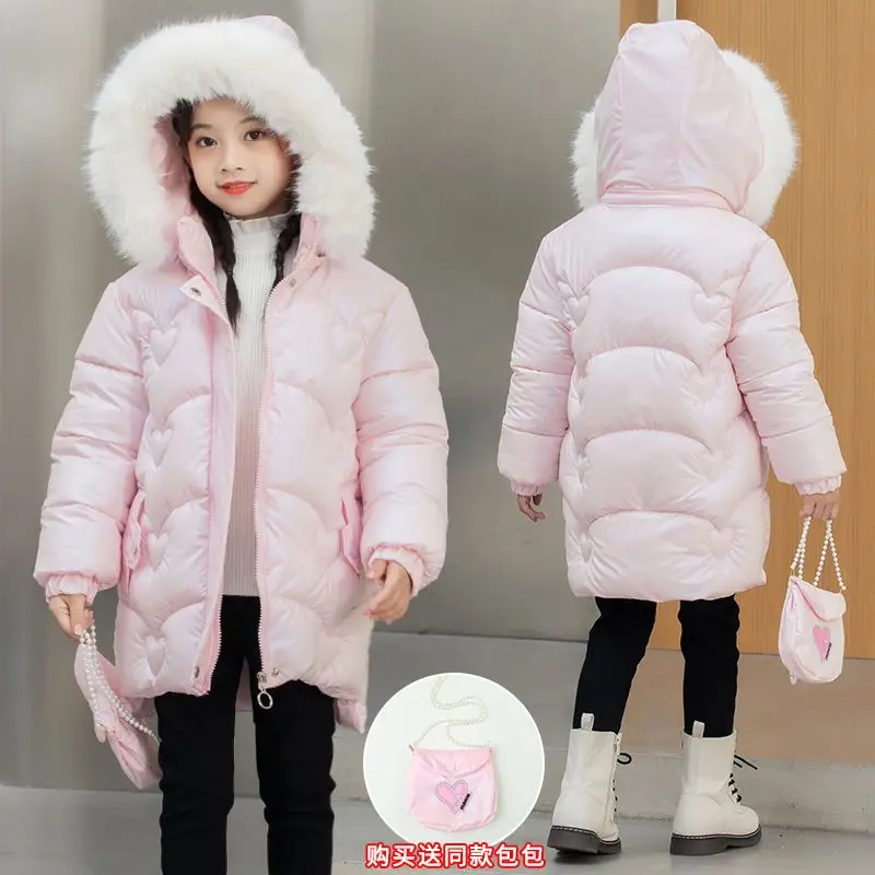 

Winter Clothes for Kids Girls Baby Child Cotton Padded Thickened Parkas New Korean Version Kids Down Jackets 4 5 6 7 8 Years Old