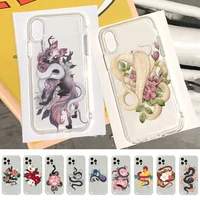 snake flower snake painting phone case for iphone 11 12 13 mini pro xs max 8 7 6 6s plus x 5s se 2020 xr case