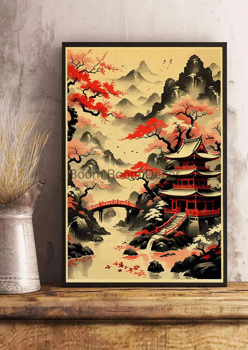 

Японский природный пейзаж плакат