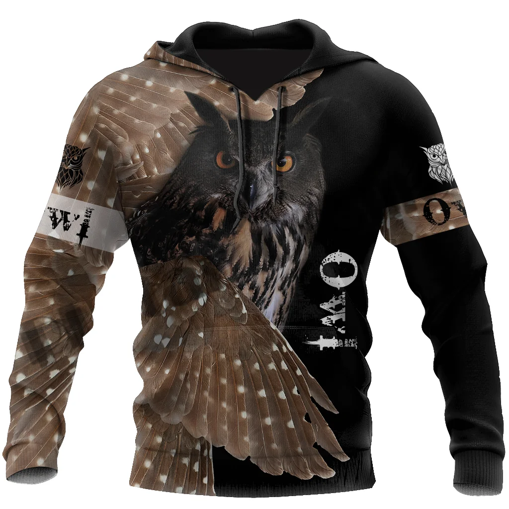 

Unisex Men/Women Funny Hoodie/Sweatshirt/Zip Top 3D Printing Bird Owl Art Latest Streetwear Long Sleeve