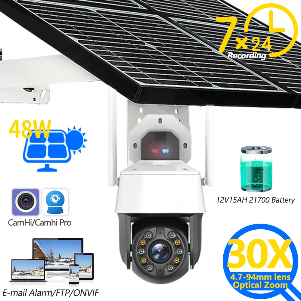 1080P камера WiFi наружная беспроводная наблюдения циклическая запись 7/24 30-кратный