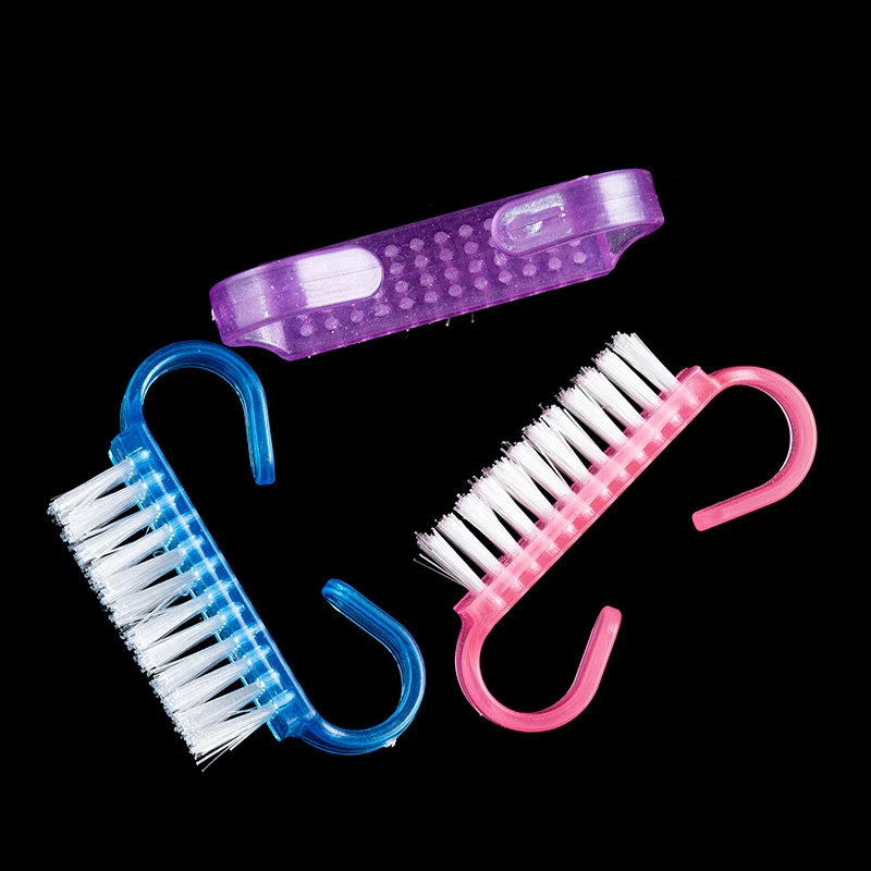 

1pcs Plastic Manicure Pedicure Brush Nail Cleaning Tools Soft Remove Dust Makeup Brushes Nail Care Accessories Wholesale