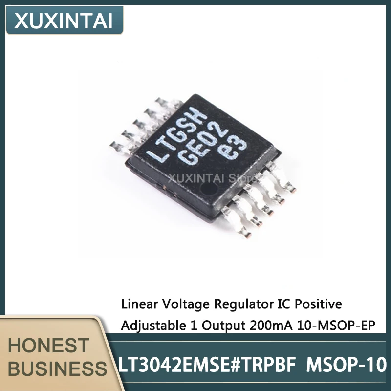 

5Pcs/Lot New Original LT3042EMSE#TRPBF LT3042EMSE MSOP-10 Linear Voltage Regulator IC Positive Adjustable 1 Output 200mA