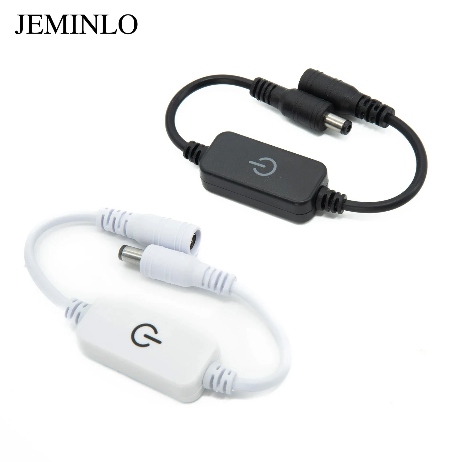 

LED Strip Light Neon Led Touch Switch Button Dimmer Adjust Brightness Controller with DC Plug for 12V-24V Adjustment 2835 5050