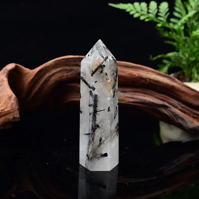 

Черный Турмалин, полированный кристалл