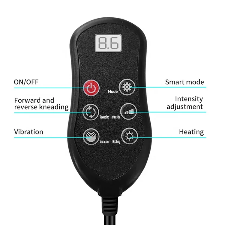 Полноразмерное массажное кресло шиацу для снятия боли в спине красное