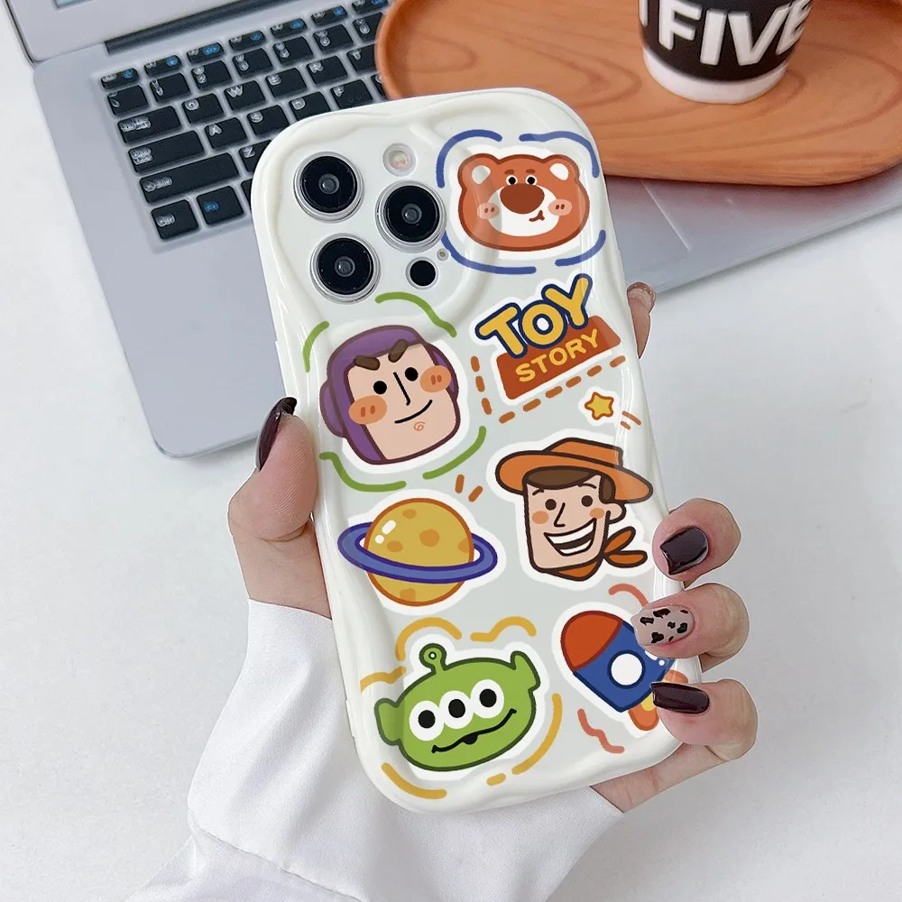 Toy Story Woody Buzz Phone Case for Xiaomi Mi 14 12 11 Lite Poco C61 X6 X5 X4 X3 NFC M6 M3 F6 F4 Pro 4G 5G 3D Creamy Wave Cover