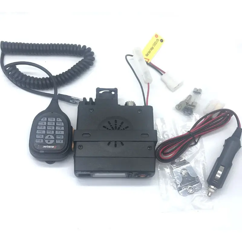 Baojie BJ-218 Mini Car Radio10KM 25W Dual Band VHF/UHF 136-174mhz 400-470mhz 128CH Mini Ham Mobile Car Walkie Talkie Transceiver