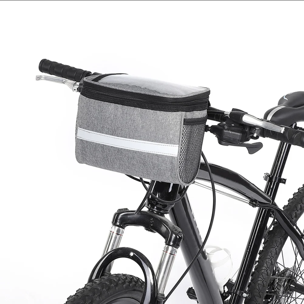 

Bicycle Front Handlebar Bag Bike Frame Pannier Organizer Pouch MTB Waterproof Phone Bags Multifunction Portable Shoulder Bag