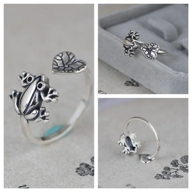 

New Creative Design Women Ring Hollow Frog Animal Rings Anniversary Wedding Engagement Party Gift Jewelry