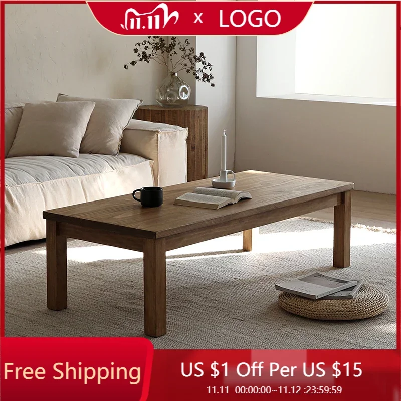 

Nordic Wooden Coffee Table Premium Design Hardcover Coffee Tables With Storage Aesthetic Table Basse De Salon Household Items