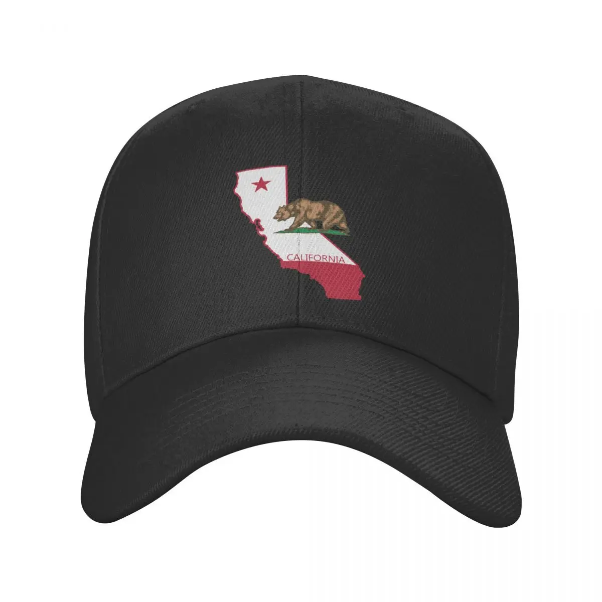 

Бейсболка Bear California с флагом и картой флага для мужчин и женщин, Мужская дышащая шапка для папы, уличная одежда, Снэпбэк Кепка, летняя шапка